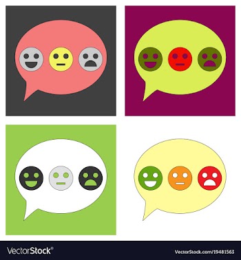 Emoticon set icons emoji symbols isolated on vector image