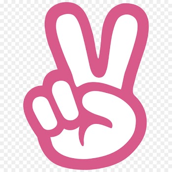 Emoticon Smiley Emoji Icon - Pink hand scissors 