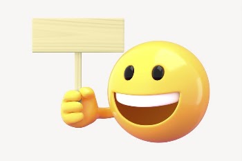 Emoticon wooden sign mockup, 3D | Free PSD Mockup - rawpixel