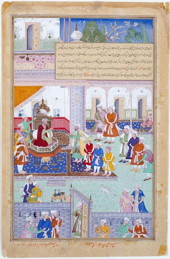 Emperor Babur Holding Court, folio | Free Photo - rawpixel