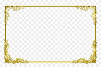 Employee Of The Month Certificate Border - Golden Border Png