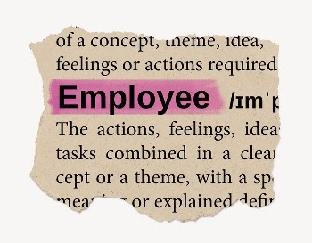 Employee ripped dictionary, editable word | Free PSD - rawpixel