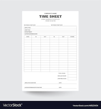 employee time sheet