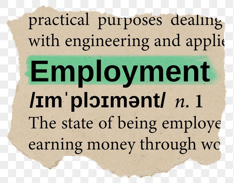 Employment png dictionary word sticker, | Free PNG - rawpixel