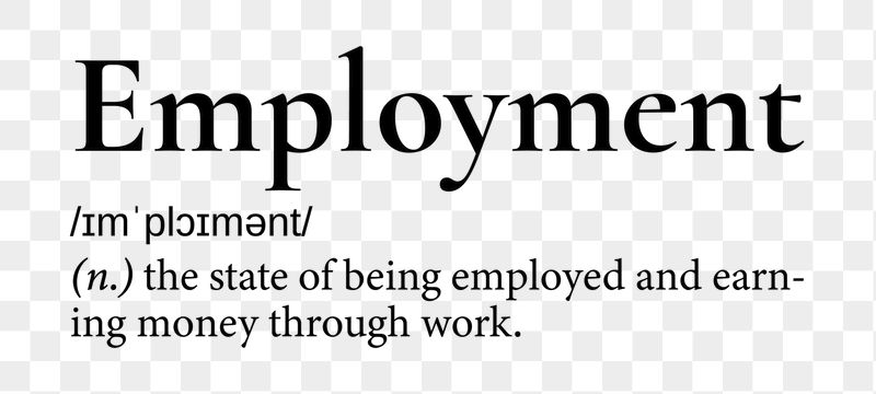 Employment png dictionary word sticker, | Free PNG - rawpixel