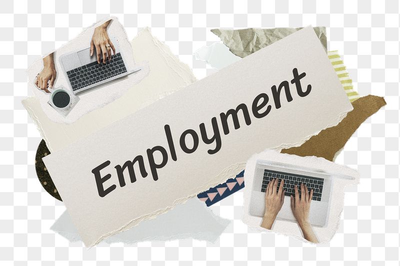 Employment png word sticker typography, | Free PNG - rawpixel