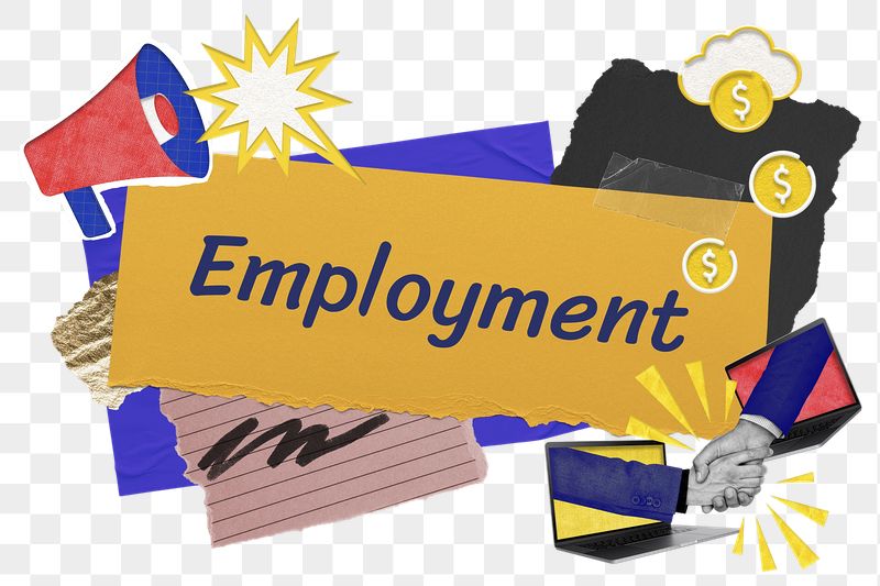 Employment png word sticker typography, | Free PNG - rawpixel