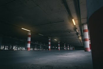 Empty Basement Parking Lot