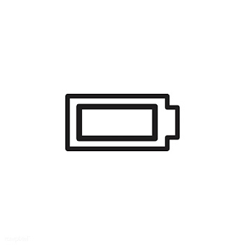 Empty battery icon vector | Free stock vector - 533400