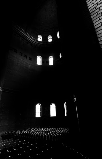 Empty Building With Lights Off
