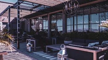 Empty Chairs and Tables Outside