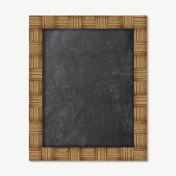 Empty chalkboard frame collage element | Free PSD - rawpixel