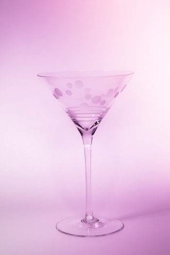 Empty Clear Margarita Glass