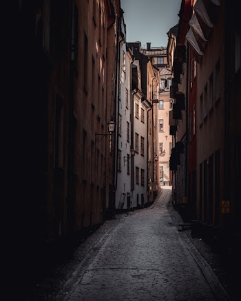 Empty Concrete Alleyway