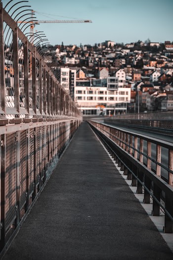 Empty Concrete Pathway