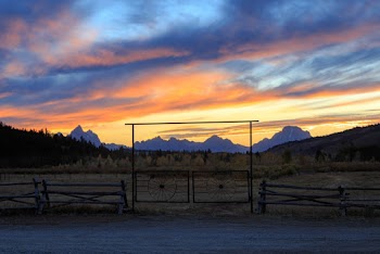 Empty Farm during Golden Hour