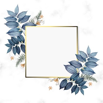 Empty floral frame design vector | Free stock vector - 520328