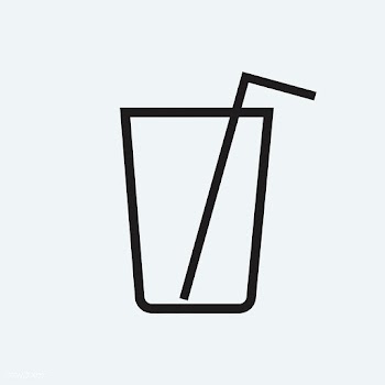 Empty glass with a straw illustration | Free stock vector - 444982