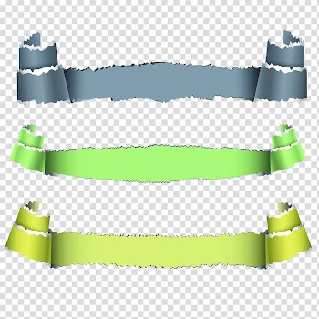 Empty gray and green text strips, Paper Web banner , The paper shape bar frame transparent background PNG clipart