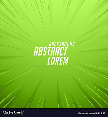 empty green comic style zoom lines background