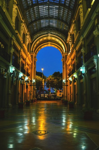 Empty Hallway during Nighttime