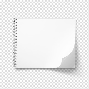 Empty notebook , White Area Pattern, White sketch book transparent background PNG clipart