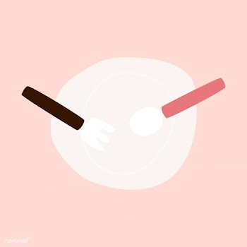 Empty plate with fork and spoon vector | Free stock vector - 516514