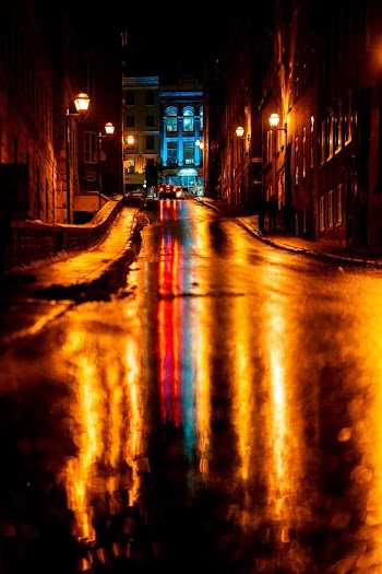 Empty Road at Night