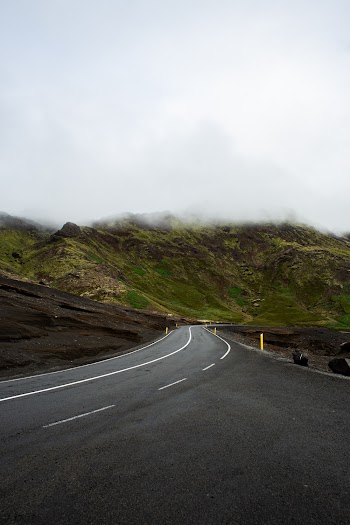 Empty Road On A Mountainside
