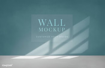Empty room with a green wall mockup | Free stock psd mockup - 545403