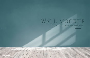 Empty room with a green wall mockup | Free stock psd mockup - 545408