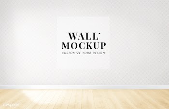 Empty room with a pink wall mockup | Free stock psd mockup - 545410