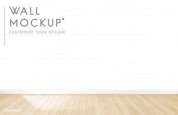 Empty room with a white wall mockup | Free stock psd mockup - 545365