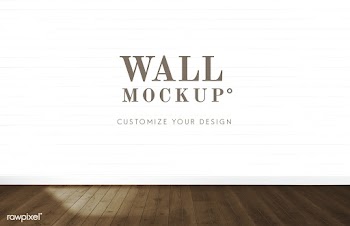Empty room with a white wall mockup | Free stock psd mockup - 545378