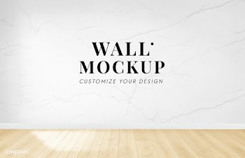 Empty room with a white wall mockup | Free stock psd mockup - 545399