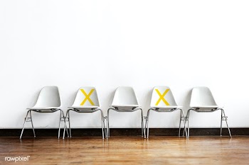 Empty seats with a social distancing  | Free  photo - 2303029