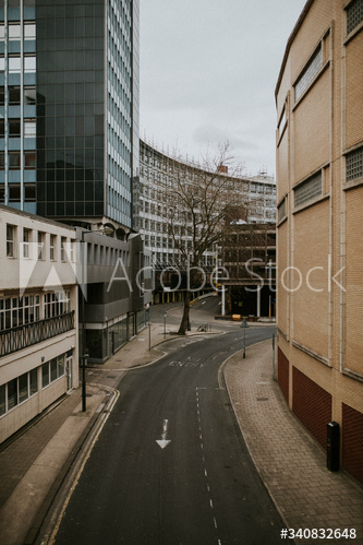 Empty streets during coronavirus pandemic. BRISTOL, UK, March 30, 2020