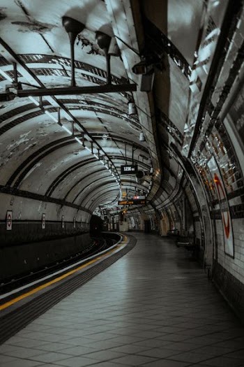 empty train station