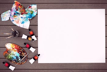 Empty white poster paper with space for mock up on wood background 3D rendering