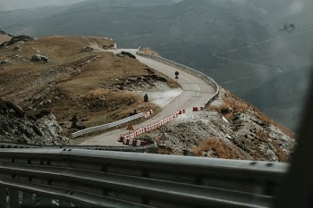 Empty Winding Road