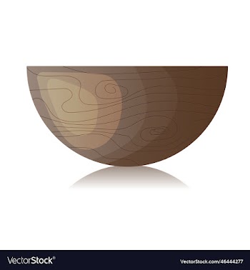empty wooden bowl