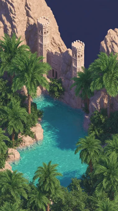 Enchanting Desert Oasis Palace Enchanting Desert Oasis Palace