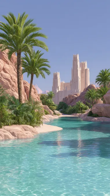 Enchanting Desert Oasis Palace Enchanting Desert Oasis Palace