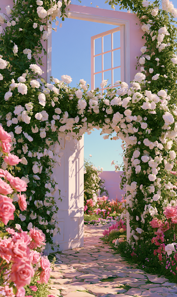 Enchanting Floral Gate Entrance