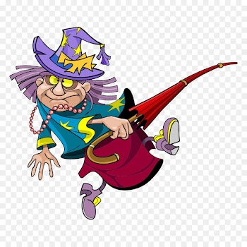 Enchantress Cartoon Clip art - Vector witch 