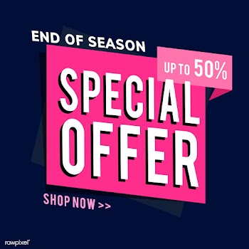 End of season special offer sale up to 50% sh.. | Free stock vector - 538291