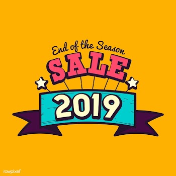 End of the season 2019 sale badge vector | Free stock vector - 532729