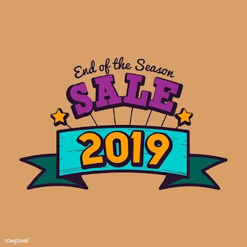 End of the season 2019 sale badge vector | Free stock vector - 532751