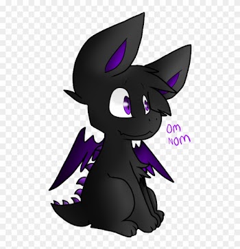 Ender Dragon Wolf Chibi By Hoshposh - Cartoon