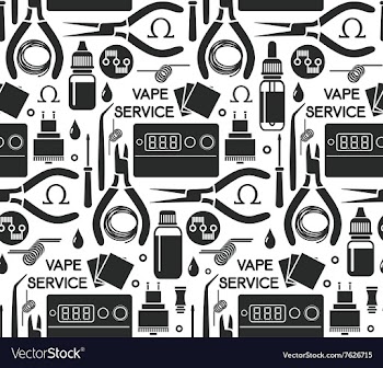 Endless background vape service vector image